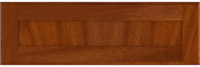 Flat  Panel   Bullnose  Mahogany  Drawer Fronts
